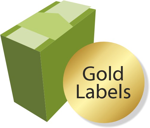 Printed Gold Labels - fast!